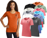 NCSN LADIES SPORT -TEK TRI-BLEND WICKING SCOOP NECK TEE